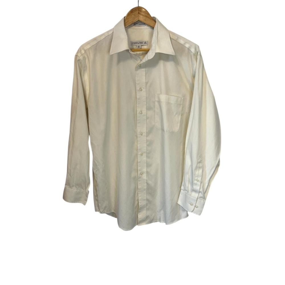 Men's JOSEPH & FEISS White Dress Shirt Neck 16
